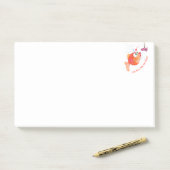 Funny Post het Notities met Happy Fish en Worm Post-it® Notes (Op bureau)