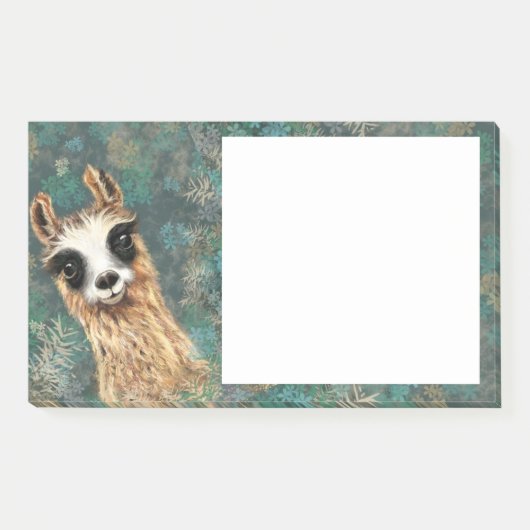 Funny Post het Notities met nieuwsgierige Baby Lla Post-it® Notes (Voorkant)