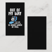 Funny Post Office Worker Mail Carrier Postman Visitekaartje (Voorkant / Achterkant)