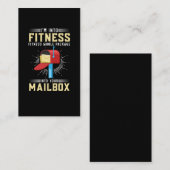 Funny Postal Worker Fitness Postman Visitekaartje (Voorkant / Achterkant)