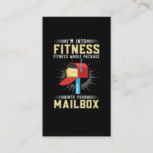 Funny Postal Worker Fitness Postman Visitekaartje