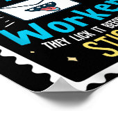 Funny Postal Worker Gezegde - Postbode Postbode Poster (Hoek)