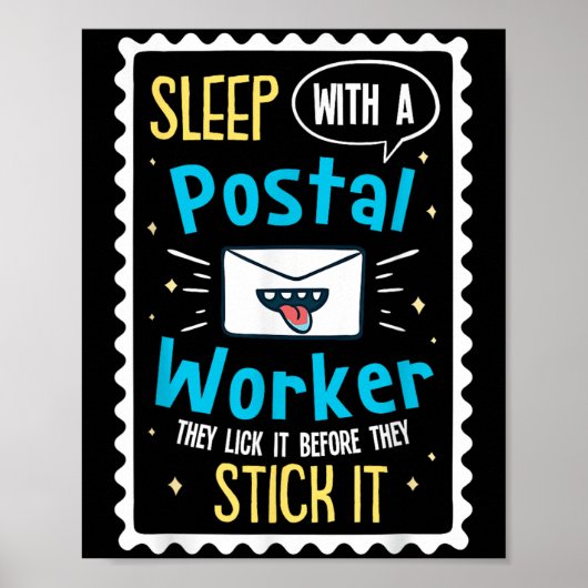 Funny Postal Worker Gezegde - Postbode Postbode Poster (Voorkant)
