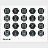 Funny Postal Worker Gezegde - Postbode Postbode Ronde Sticker (Vel)