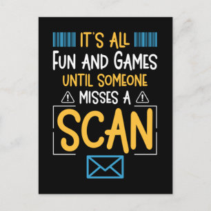 Funny Postal Worker Mailman Briefkaart