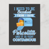 Funny Postal Worker Mailman Carrier Parcel Briefkaart (Voorkant)