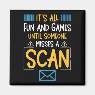 Funny Postal Worker Mailman Magneet