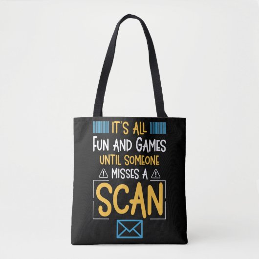 Funny Postal Worker Mailman Tote Bag (Voorkant)
