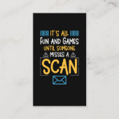 Funny Postal Worker Mailman Visitekaartje (Voorkant)