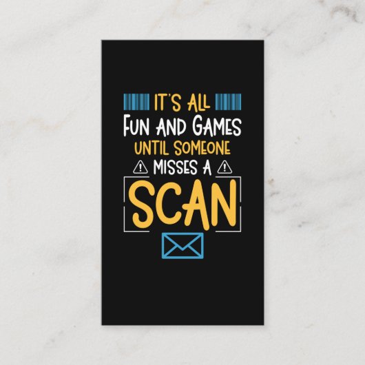 Funny Postal Worker Mailman Visitekaartje (Voorkant)