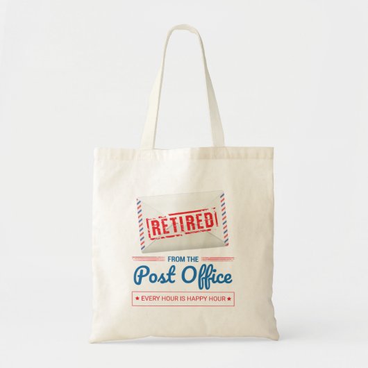 Funny Postbode Pensioen Briefkantoor Personeel Tote Bag (Voorkant)