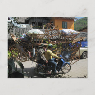 Funny Postcard   Heavy Load Briefkaart