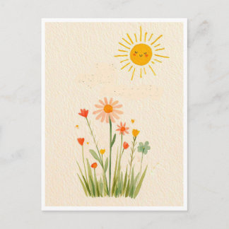 Funny postcard. Summer day Briefkaart