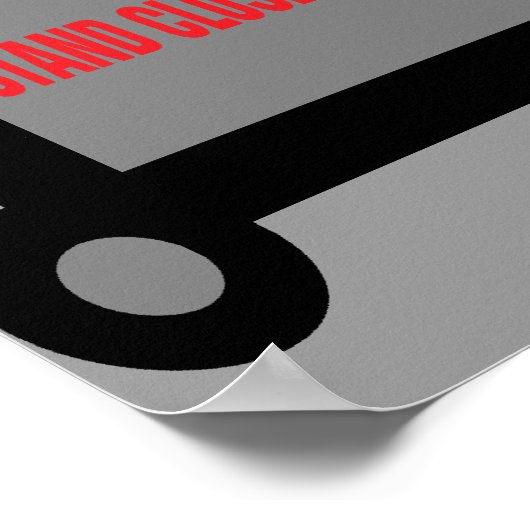 Funny poster for restrooms and bars. (Hoek)