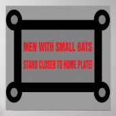 Funny poster for restrooms and bars. (Voorkant)