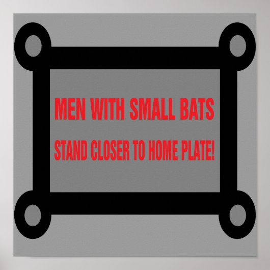 Funny poster for restrooms and bars. (Voorkant)