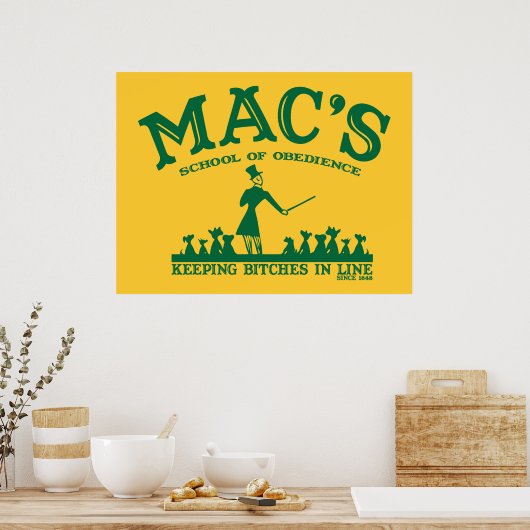 Funny Poster Mac's (Keuken)