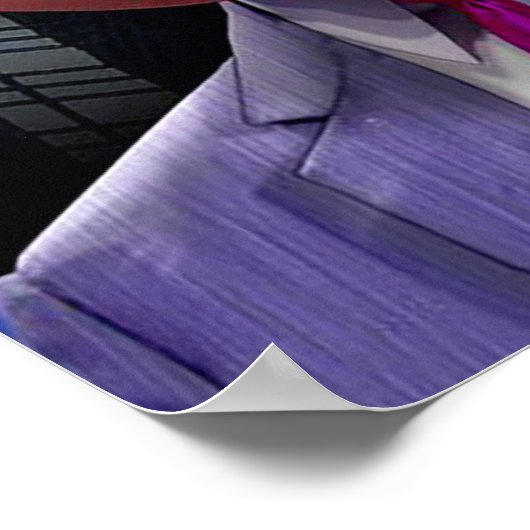 Funny poster met karikatuur van Donald Trump (Hoek)