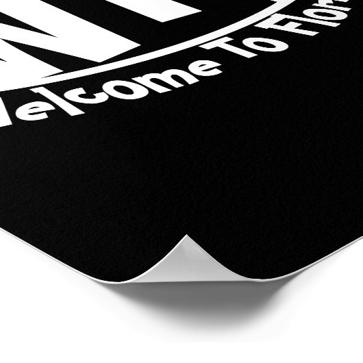 Funny poster "Welkom in Florida" (Hoek)