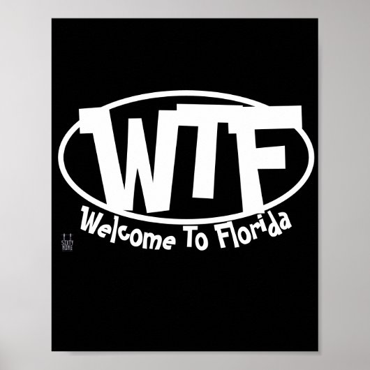 Funny poster "Welkom in Florida" (Voorkant)