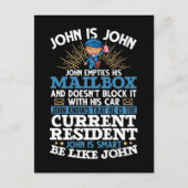 Funny Postman Postal Worker Briefkaart (Voorkant)