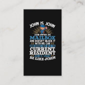 Funny Postman Postal Worker Visitekaartje (Voorkant)