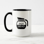 Funny Pot Head Coffee Mok (Links)