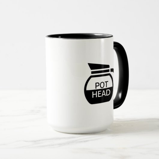Funny Pot Head Coffee Mok (Voorkant rechts)