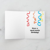 Funny Potato Birthday Kaart (Binnen)