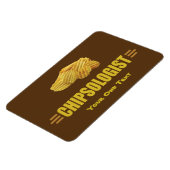 Funny Potato Chip Lovers Magneet (Linkerzijde)