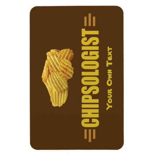 Funny Potato Chip Lovers Magneet (Verticaal)