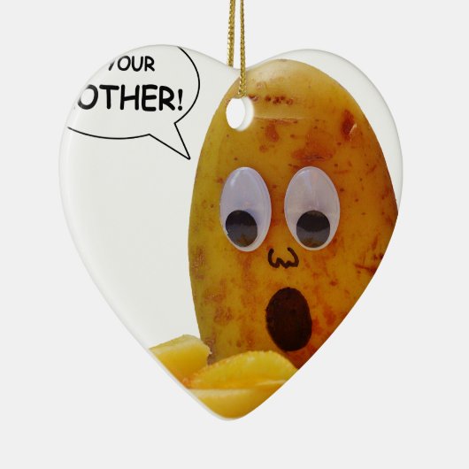 Funny Potato Keramisch Ornament (Rechts)