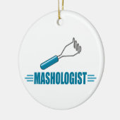Funny Potato Masher Keramisch Ornament (Links)