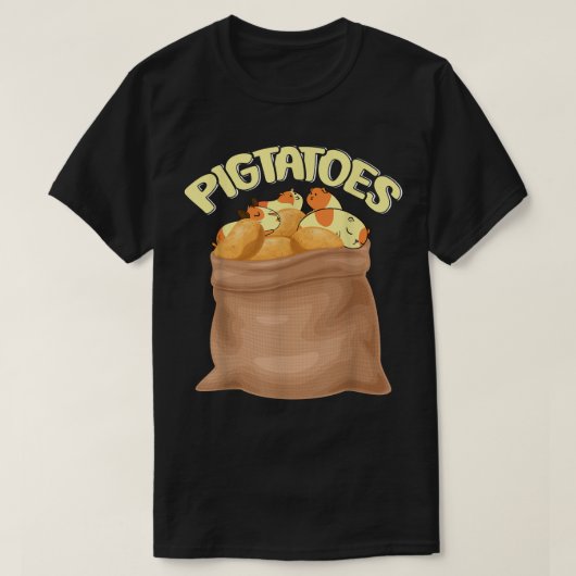 Funny Potatoe Guinee Pig T-shirt (Design voorkant)