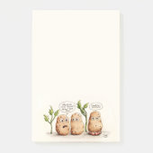 Funny Potatoe Pun Post-it Notes (Voorkant)