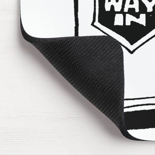 Funny Potholing Club Entrance in Floor Cartoon Muismat (Hoek)