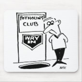 Funny Potholing Club Entrance in Floor Cartoon Muismat (Voorkant)