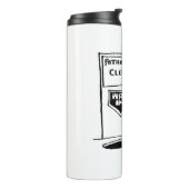 Funny Potholing Club Entrance in Floor Cartoon Thermosbeker (Gedraaid links)