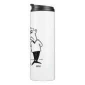 Funny Potholing Club Entrance in Floor Cartoon Thermosbeker (Geroteerd rechts)