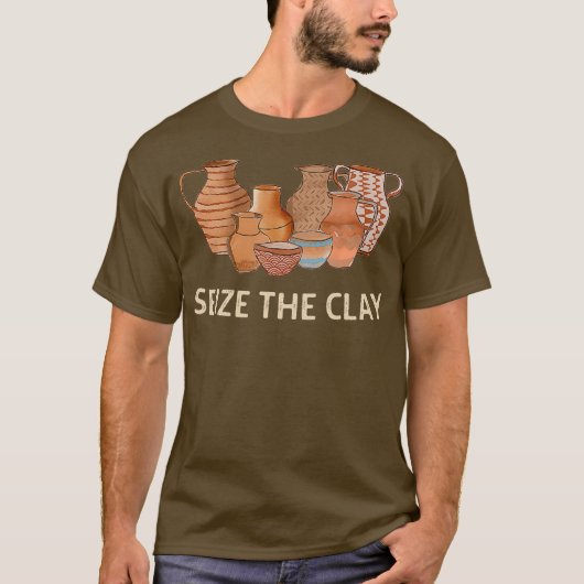 Funny Pottery Ceramics Artist legt de Mannen van d T-shirt (Voorkant)