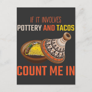 Funny Pottery en Taco Lover Ceramics Artist Briefkaart