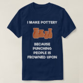Funny Pottery Gift Punch T-shirt (Design voorkant)