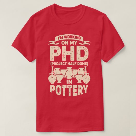 Funny Pottery Maker Hob T-shirt (Design voorkant)