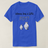 Funny Pottery-maker wil een klein pottenkeramisch T-shirt (Design voorkant)