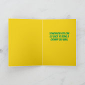 Funny Pouting Chimpansee like Grumpy Old Man Kaart (Binnen)