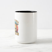 Funny Power Lineman Quote Electrical Engineer Tweekleurige Koffiemok (Center)