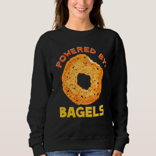 Funny Powered by Bagels Carbs Fuel Homemade Bagel Trui