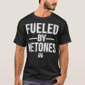 Funny Powered By Keytones Keto AF Keto Diet Premiu T-shirt (Voorkant)