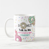 Funny 'praat niet met mij' persoonlijke koffie koffiemok (Links)