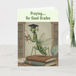 Funny Praying Pantis Graduation Card Kaart